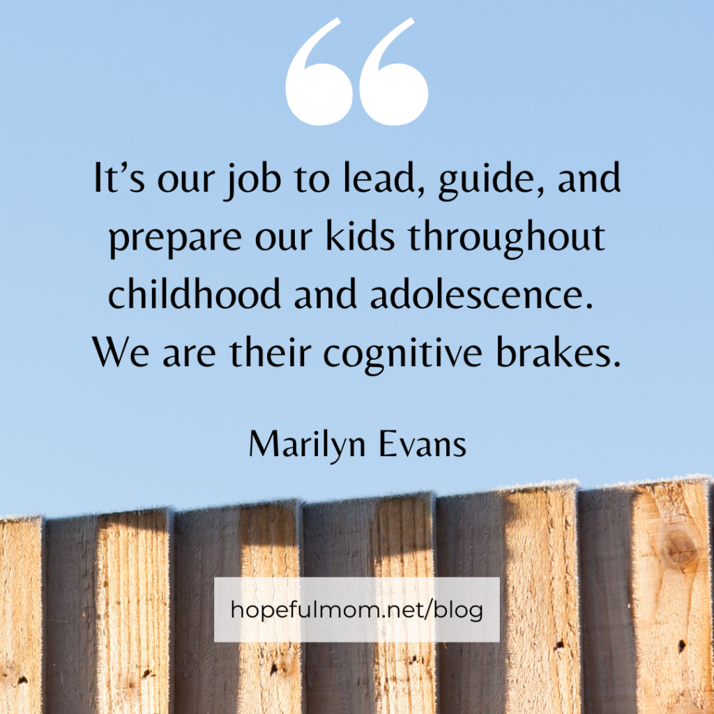 Marilyn Evans Parents Aware quote