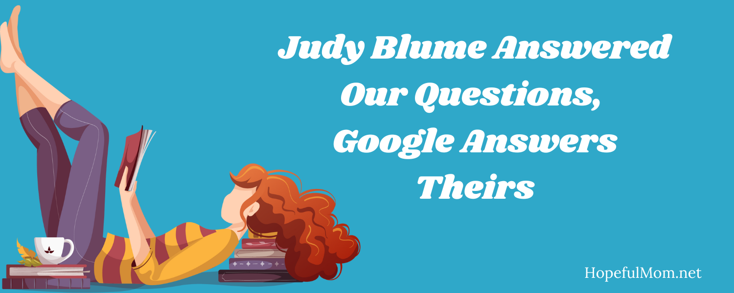Judy Blume blog post title
