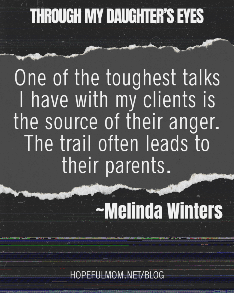 Melinda Winters quote about anger