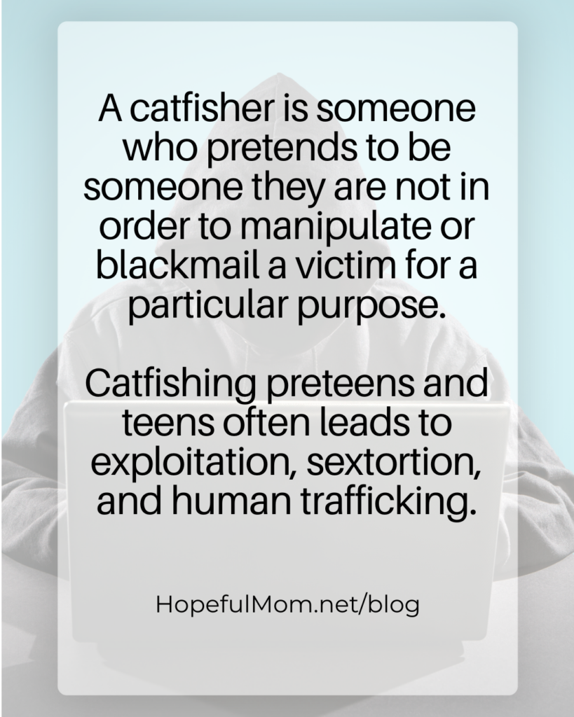 catfishing definition Barb Winters